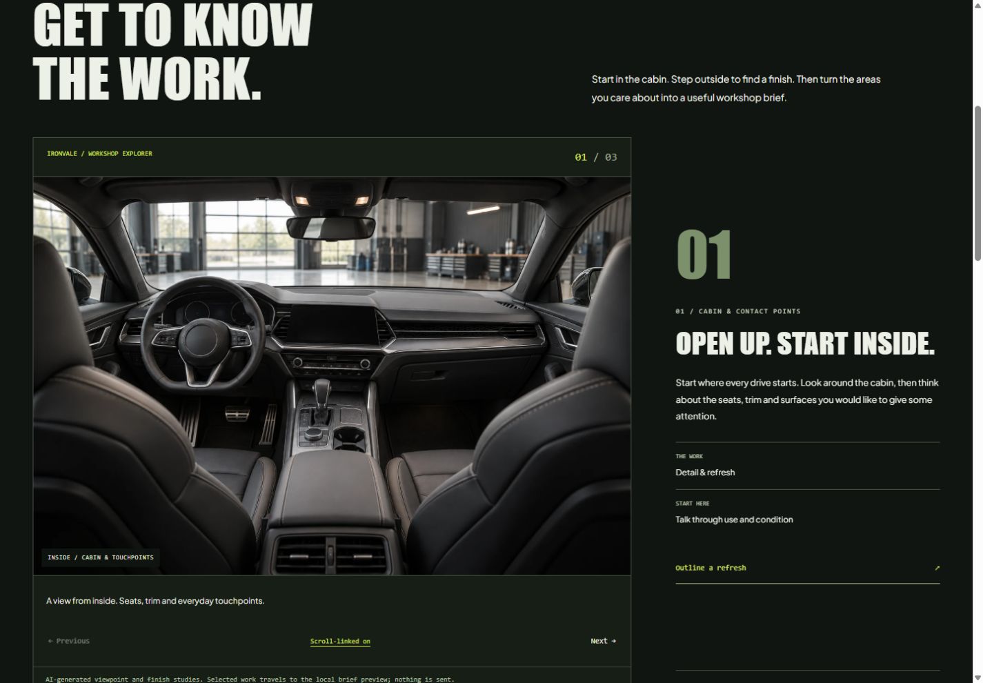 Ironvale Performance actual fictional website screenshot